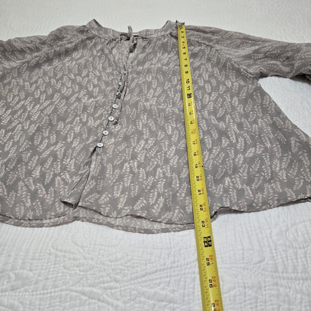 By Together + Collection‎ Womens Medium Blouse Boho Oversized Wheat Fairy Flowy - Picture 9 of 16